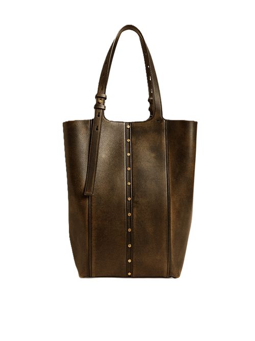 Golden Goose - vintage shopping bag metal details Golden Goose | GWA00632A00086790100 BLACK